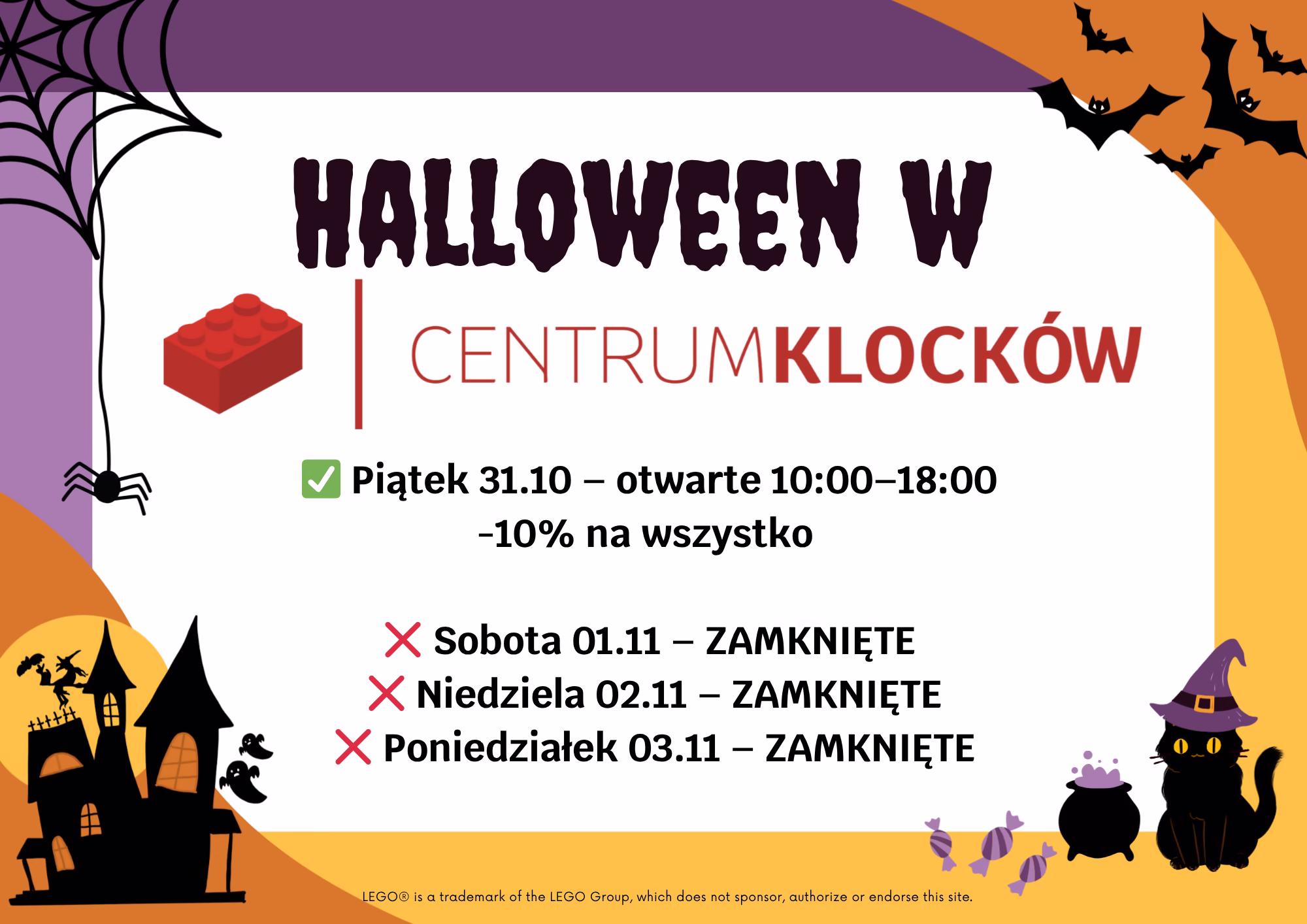 Halloween w Centrum Klocków