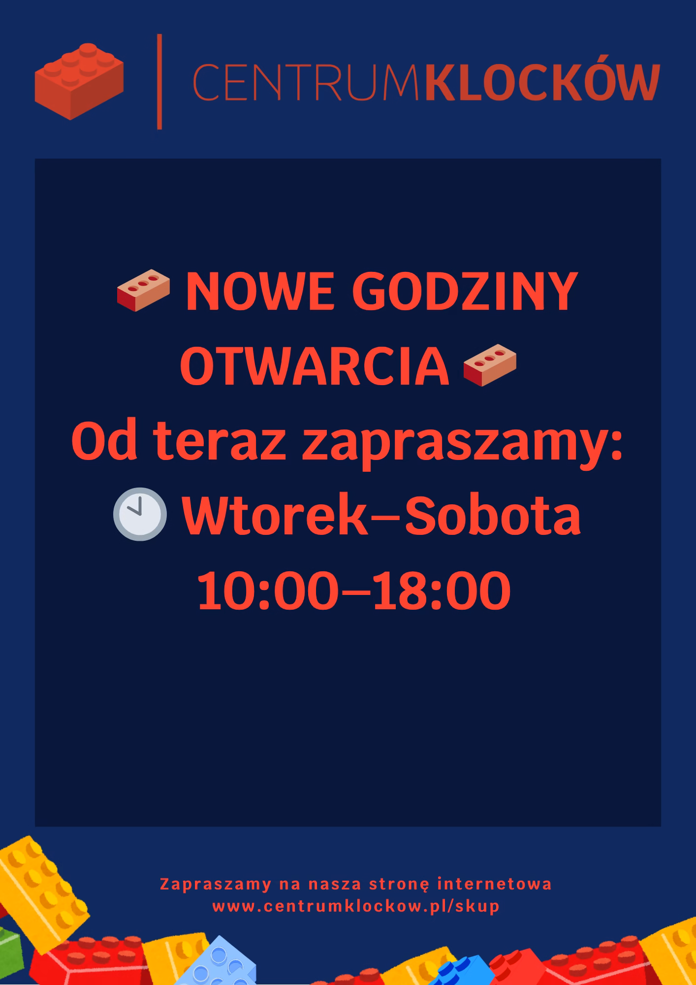 Nowe godziny otwarcia